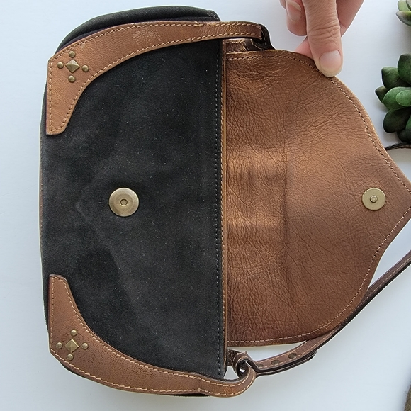 Couture Donald J Pliner Suede Leather Handbag Made in the Mountains of Italy - Picture 11 of 16